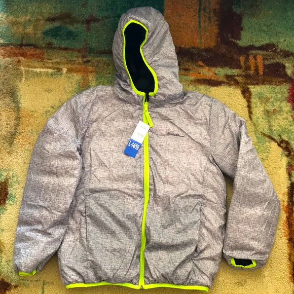 Eddie Bauer reversible puffer Jacket - Picture 2 of 3